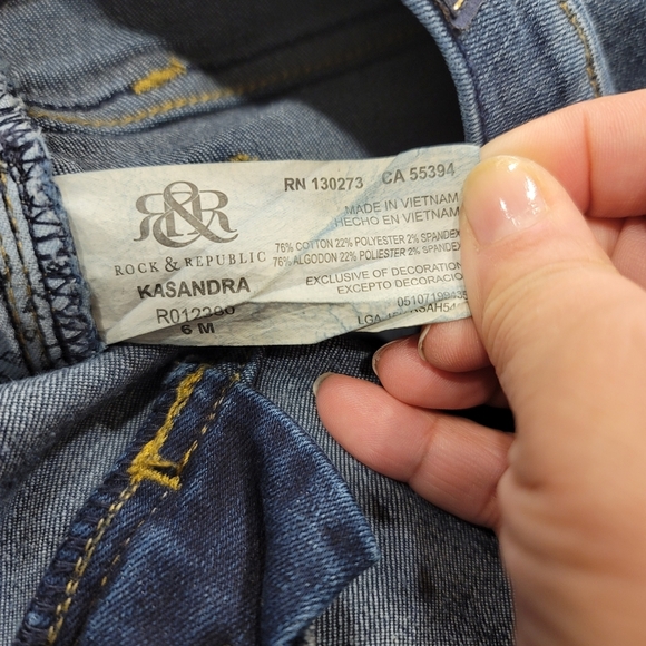 Rock & Republic Denim R Kasandra Bootcut Jeans - Sz 6M - Picture 6 of 7